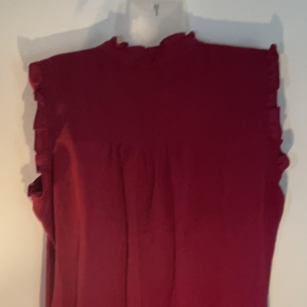 Ricki's Pink Ruffled Polo Blouse - Picture 4 of 4